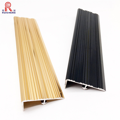 Anti Slip Safety Aluminium Stair Nosing Edge Trim Polishing / Anodizing Oxidation