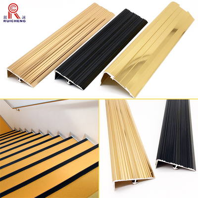 Stair Part Aluminium Stair Nosing For Laminate Flooring Polished / Mill Finish