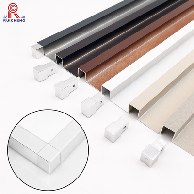 Polished Ceramic Border Aluminium Square Edge Tile Trim Ceramic Tile Edge Decoration