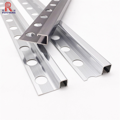 Square Shape Aluminum Tile Trim Luxury Anodized Building Material For Marble Edge