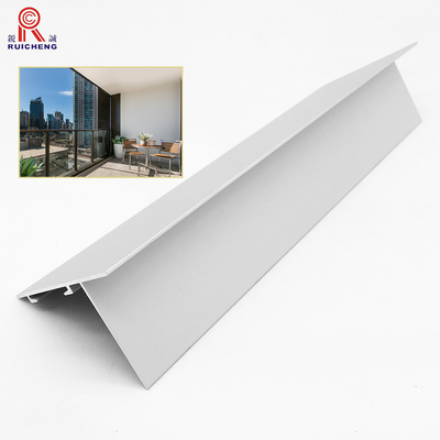 Decorative Balcony Aluminium Tile Edge Trim 0.8mm For Patios Exterior Application
