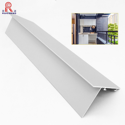 Metal Silver Aluminum Tile Trim Anodized Balcony Corner Protection Edge