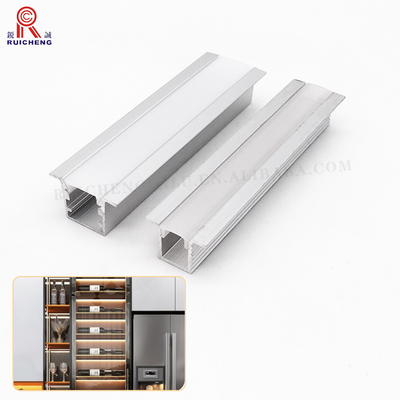 Professional Anodizing Aluminium LED Strip Light Channel Profile Rectangular 0.3mm - 3mm