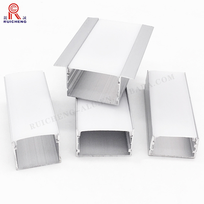 White Ceiling Mounted Aluminum LED Profile 1m / 2m / 2.5m For Office Linear Light