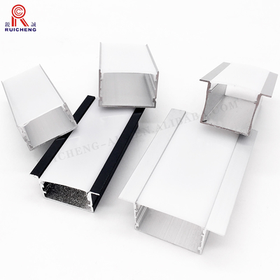 White Ceiling Mounted Aluminum LED Profile 1m / 2m / 2.5m For Office Linear Light