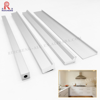 Anodizing 6061 Aluminium Handle Profile Cabinet Accessories Customized