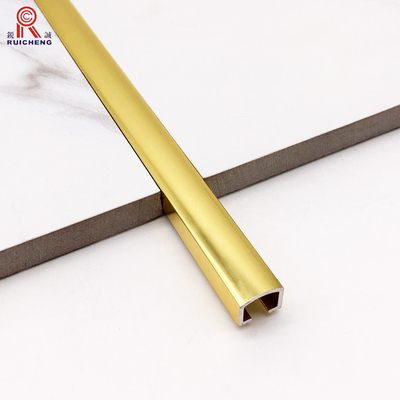 Aluminum Alloy Tile Listello Trim Matte Silver U Shaped Anodized polished powder coating