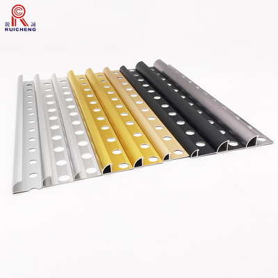 Customized Color Aluminum Tile Edge Trim Ceramic Protection Round Shape