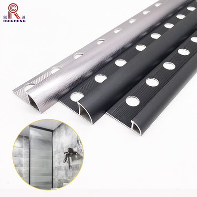 Customized Color Aluminum Tile Edge Trim Ceramic Protection Round Shape