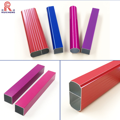 Oval Aluminium 6061 Pipes TUV Approved 8mm Height Polished Treatment