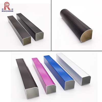 Oval Aluminium 6061 Pipes TUV Approved 8mm Height Polished Treatment