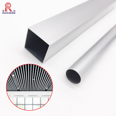 Rectangular Aluminum Pipe Tube Grade 6061 Electrophoresis Treatment