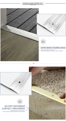 Anti Corrosion Floor Threshold Strip Aluminium , 6063 Aluminium Transition Strip
