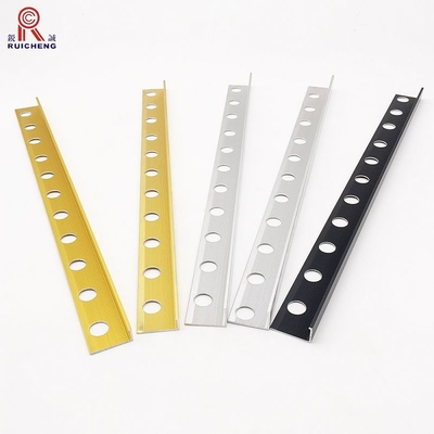 2.4m L Aluminum Tile Edge Trim Mill Finished Aviation 15mm Height