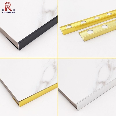 2.4m L Aluminum Tile Edge Trim Mill Finished Aviation 15mm Height