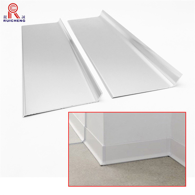 Waterproof Skirting Aluminium Profile Electroplating Treatment 2.5m Length