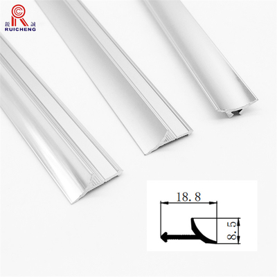 Weather Resistance Aluminum Skirting Board , 2.44m Brushed Aluminium Skirting