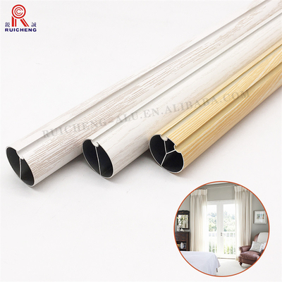 8HW Aluminium Bay Window Curtain Track , 1.2mm Alu Curtain Track
