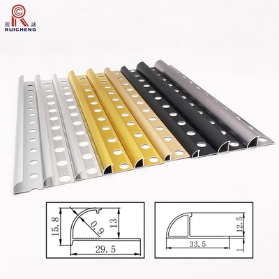 Floor Decoration Extrusion Round Tile Trim Ceramic Edge Aluminum Edge Trim