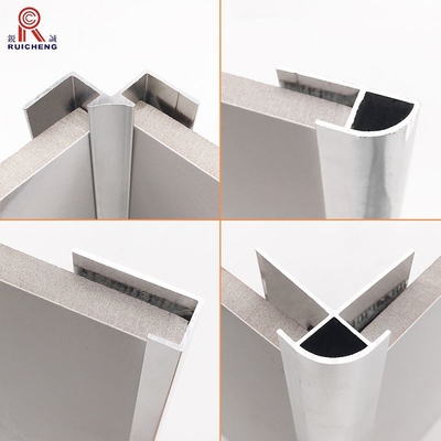 Mill Finished Aluminum Corner Tile Trim 2400mm Length ISO14001 Certification