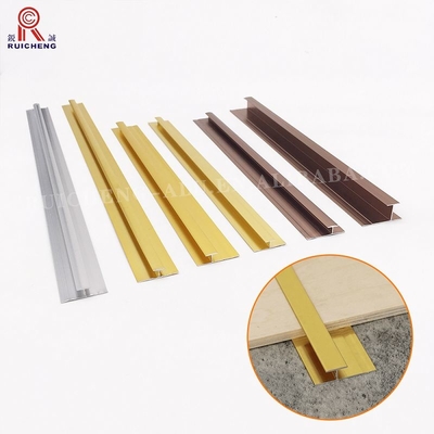 Extruded Aluminium Wall Corner Protectors 1mm Thickness Golden Color