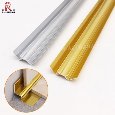 Extruded Aluminium Wall Corner Protectors 1mm Thickness Golden Color