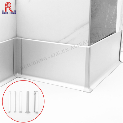 Electroplating Aluminum Skirting Board 8.5mm Height Formaldehyde Free