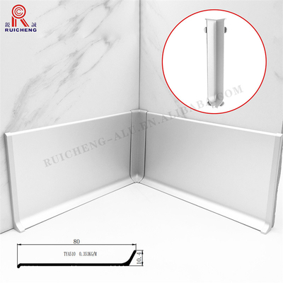Aluminium Skirting Board 2M Length White For Home Decoration