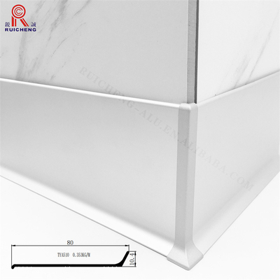 Modern Aluminum Brushed Baseboard Skirting Board Wall Protection