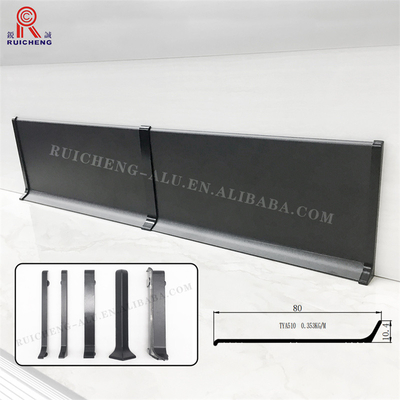 Anodized Aluminum Skirting For Mobile Home 3mm Thickness Black Laminate