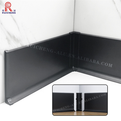 6063 Aluminum Skirting Board Anticorrosion 8.5mm Height OEM Available