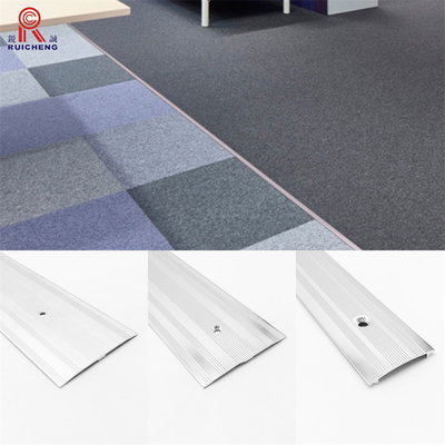 Anodised Silver Aluminium Door Threshold Transition Strips 8.5mm Height