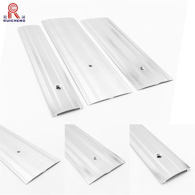 Anodised Silver Aluminium Door Threshold Transition Strips 8.5mm Height
