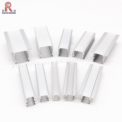 Surface Mounted Aluminium LED Strip Light Profile 2.5m Length Decorative