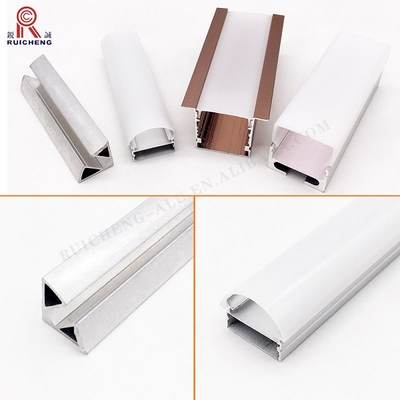 Recessed Aluminium LED Strip Light Profile , Aluminium Profile For Strip Light