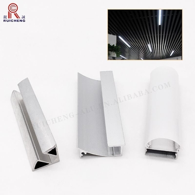 Recessed Aluminium LED Strip Light Profile , Aluminium Profile For Strip Light