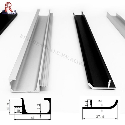 G Section Aluminium Handle Profile ODM Available 8mm Height Brushing