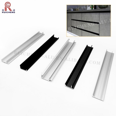 Powder Coated G Profile Handles For Wardrobes 4.5mm Height AA6063 Material