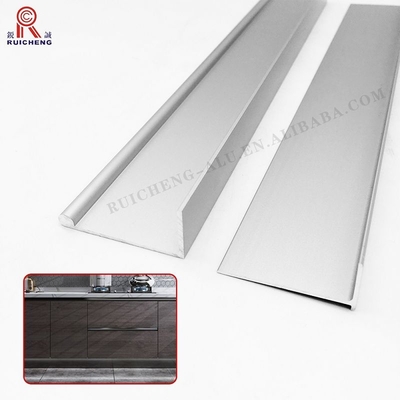 6060 Aluminium Handle Profile , T6 0.9mm J Profile Handle For Wardrobe