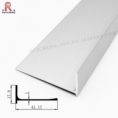 6060 Aluminium Handle Profile , T6 0.9mm J Profile Handle For Wardrobe