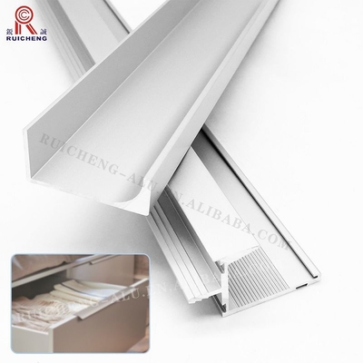 0.65mm Aluminium Handle Profile , T8 G Profile Handle Black Powder Coated