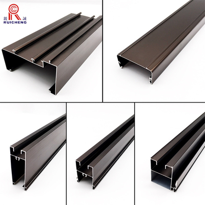 6063 Grade Aluminum Window Channel Extrusion PVDF Painted T3 Temper