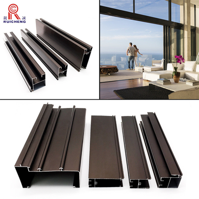 6063 Grade Aluminum Window Channel Extrusion PVDF Painted T3 Temper