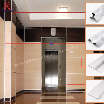 ODM Aluminum Wall Guard , 3m Length Aluminum Tile Corner Trim