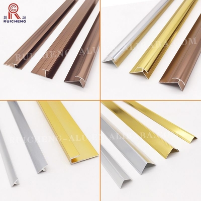 Natural Anodised 2 Inch Aluminum Corner Trim , ODM Aluminum Wall Protection