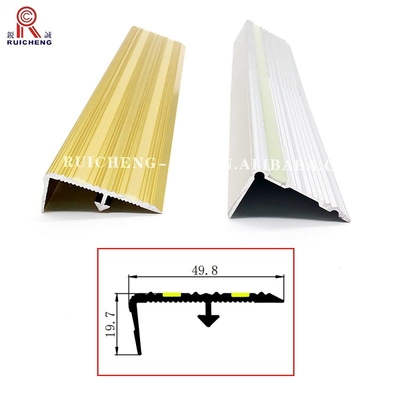 Photoluminescent Black Aluminium Stair Nosing , 8.5mm Aluminum Stair Bullnose