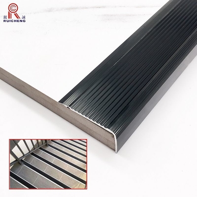 450 Mcd Aluminium Stair Nosing Edge Trim 8.5mm Height Nonradioactive Nontoxic