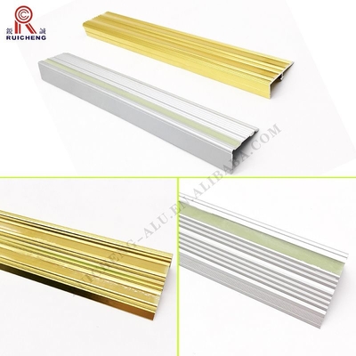 Photoluminescent Aluminum Step Edge Trim 3mm Thickness Anti Slip