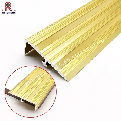 Non Slip Aluminium Stair Nosing Edge Trim , Luminous  3mm Metal Step Protector