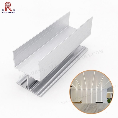 Indoor Aluminium LED Strip Light Profile 3mm Thickness Wall Mounted